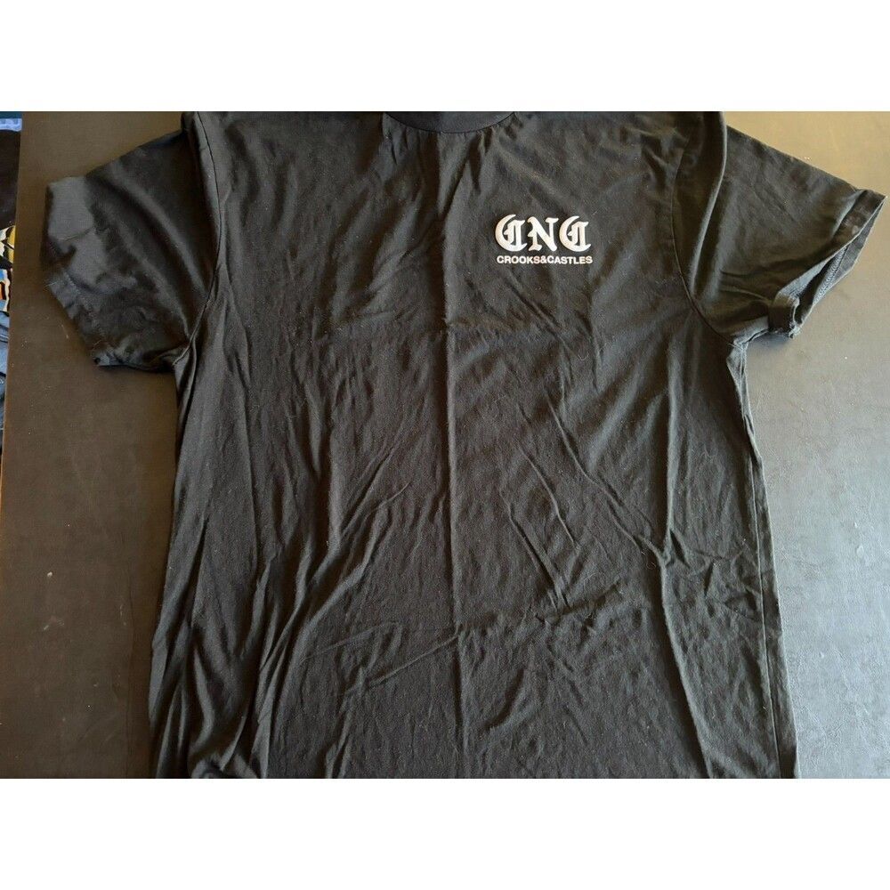 Crooks & Castles And Deliver Us From Evil Tee Shirt Black Size XL Authentic